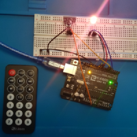 Remote-controlled LED project preview